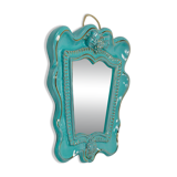 Art Deco wall mirror Theatre in terracotta by Gmundner Keramik, Austria, 1930s