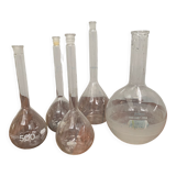 5 laboratory flat-bottomed balloon vases