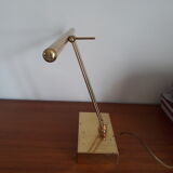 Italian vintage adjustable brass desk lamp