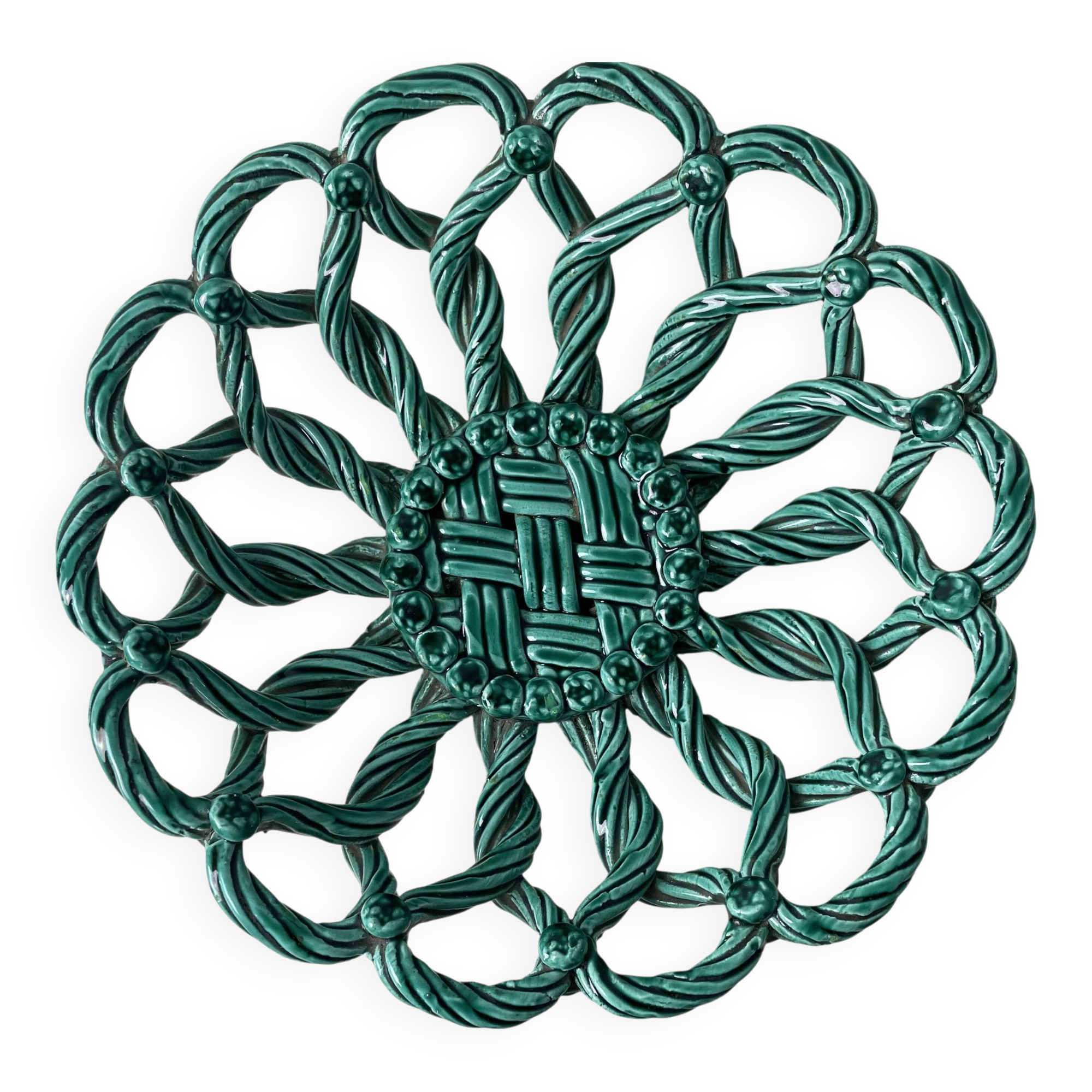 Vallauris Style Braided Barbotine Cut