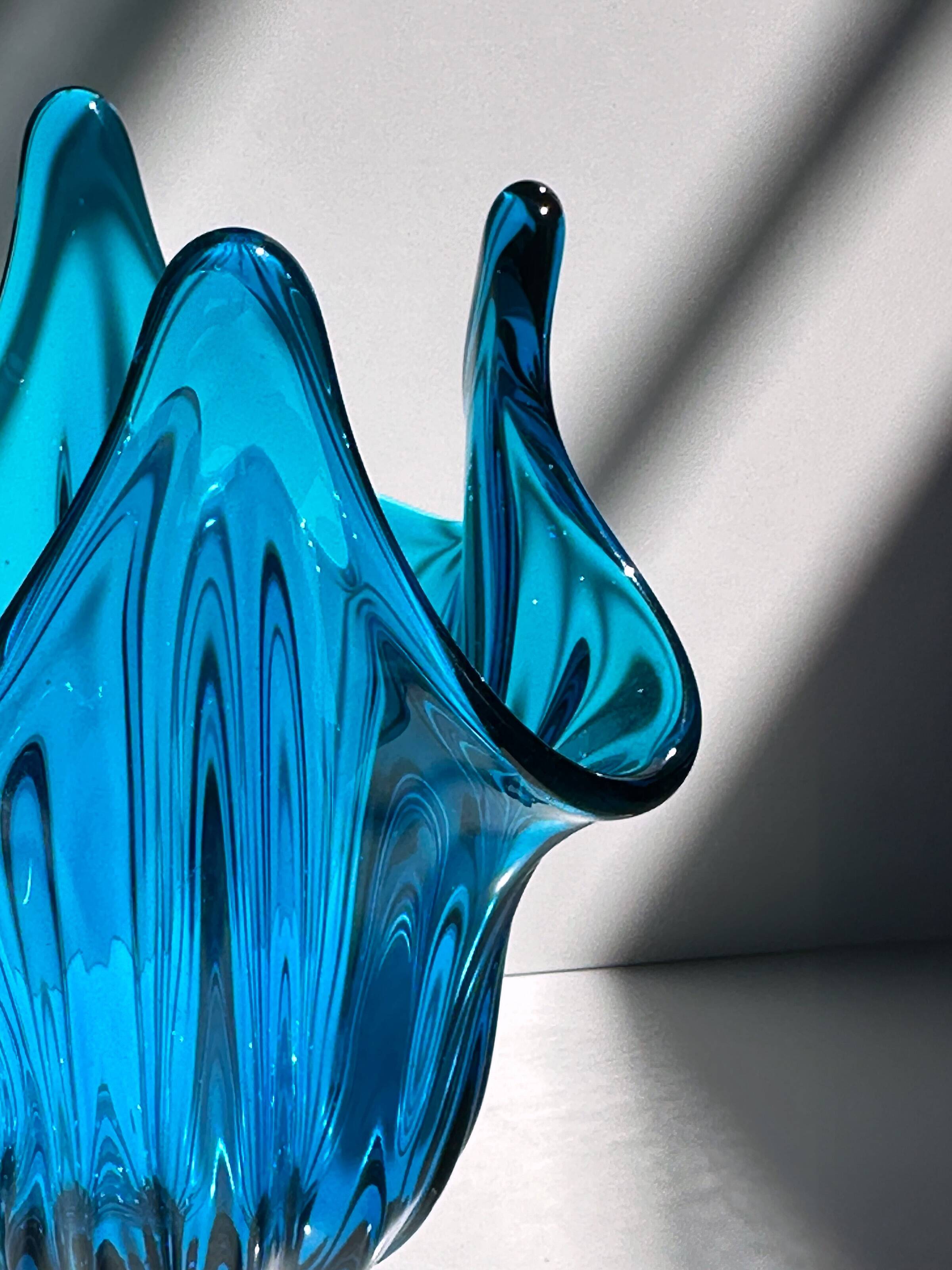 1960s Viking Glass Amphora Vase