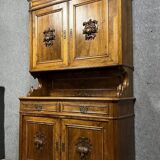 Louis Philippe period two-part sideboard in blond walnut circa 1830