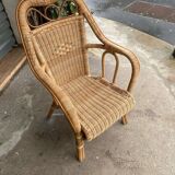 Rattan armchair