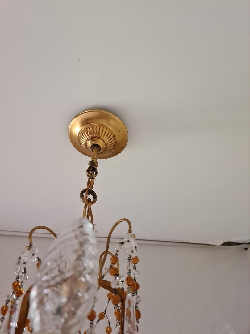 Chandelier cage with 4 lights