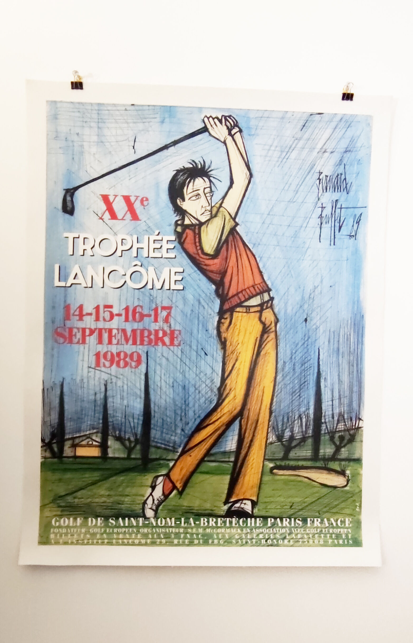 Bernard buffet the lithograph poster