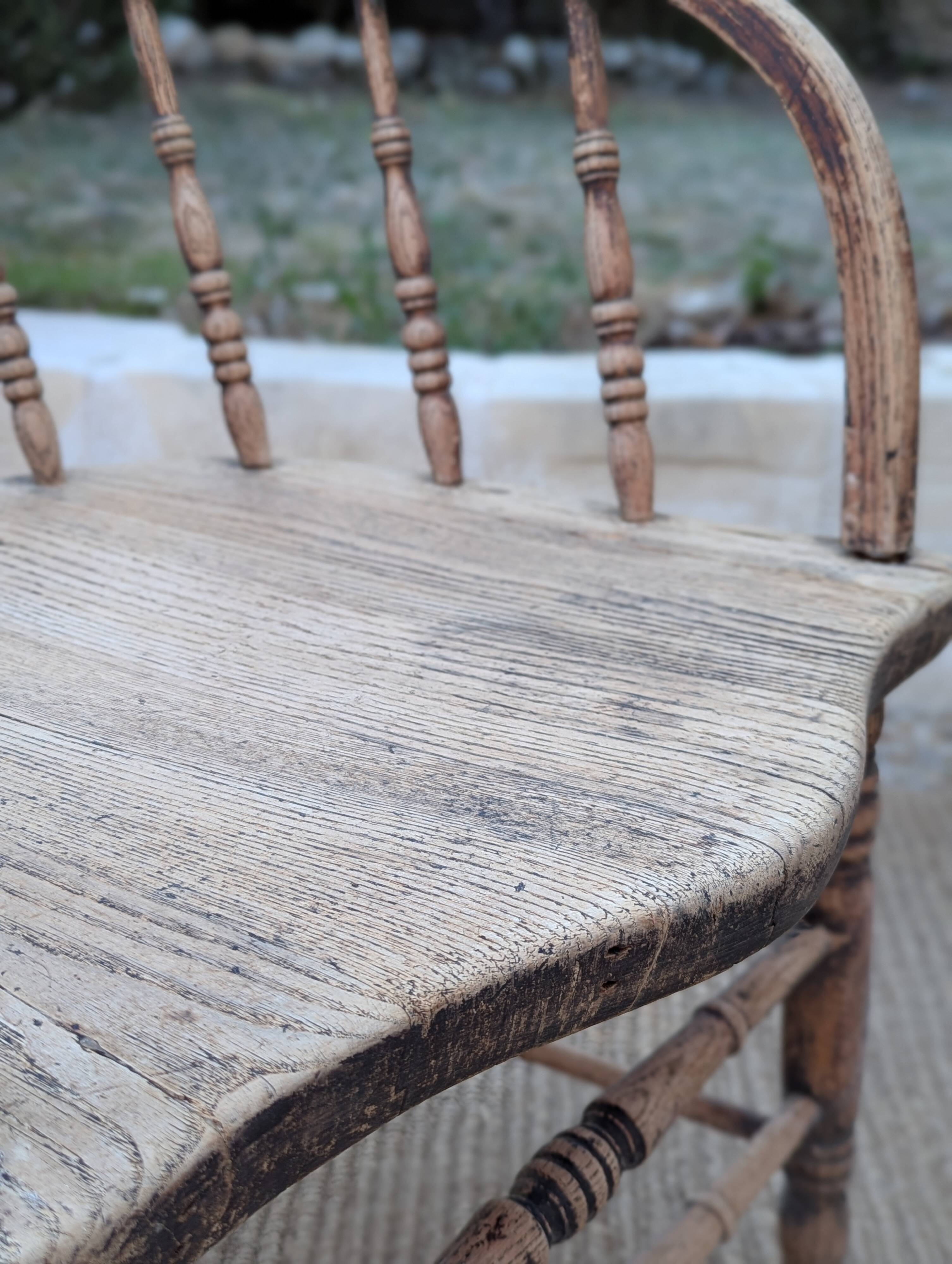 Pair of English captain's armchairs