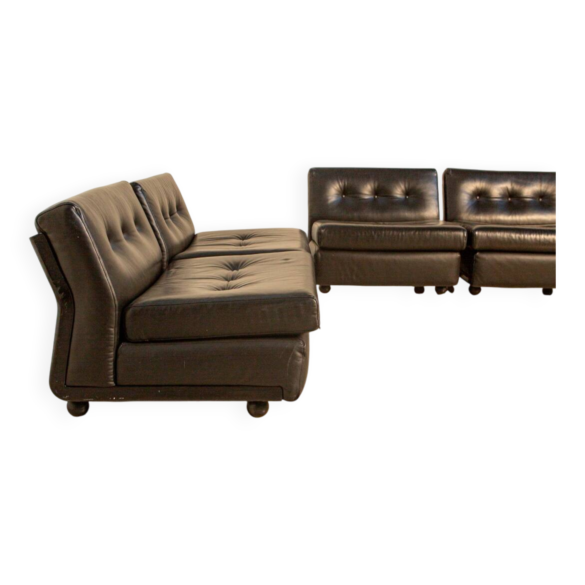 Set of 5 "Amanta" armchairs by Mario Bellini for C&B Italia 80's