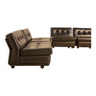Set of 5 "Amanta" armchairs by Mario Bellini for C&B Italia 80's