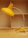 Yellow raven-footed desk lamp 1950