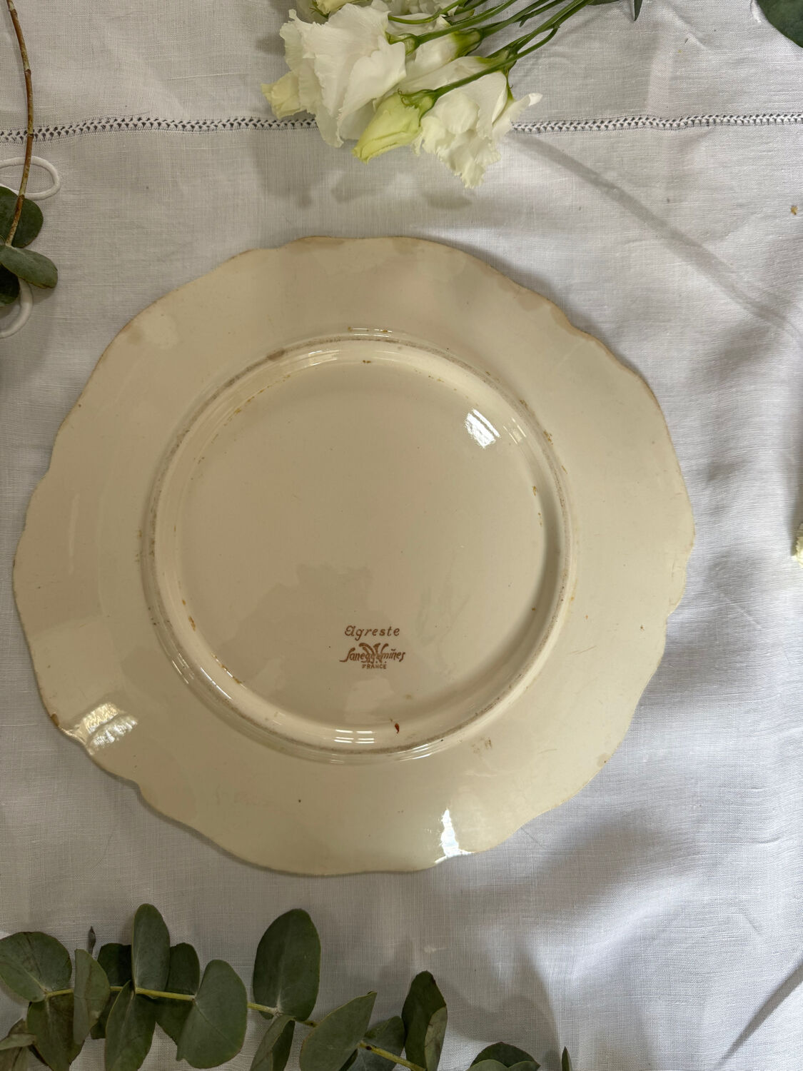 Plate cake Sarreguemines