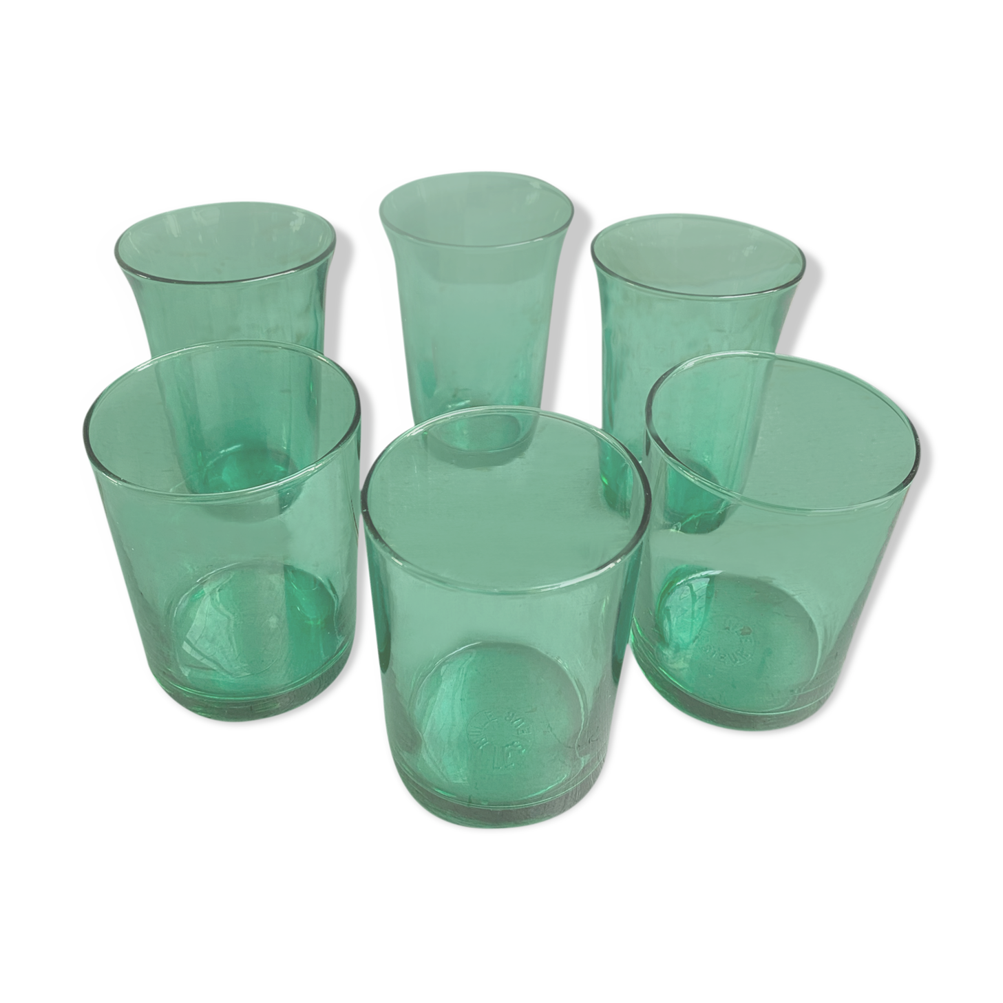 Series of 6 glasses Lesieur
