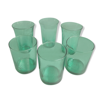 Series of 6 glasses Lesieur