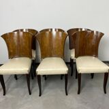 French Art Deco dining chairs