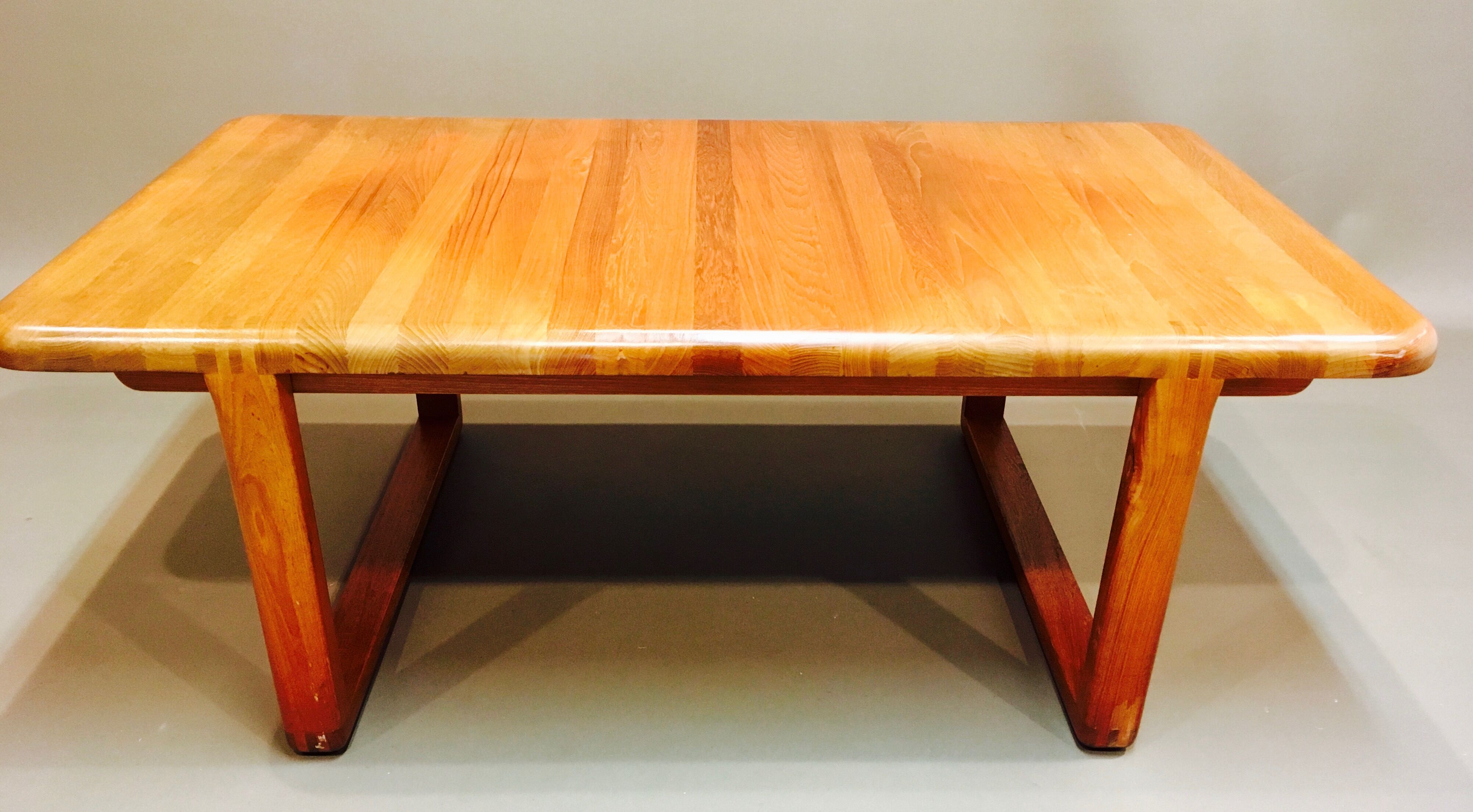 Table basse classique rectangulaire teck scandinave 1960