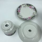 3 large cups and saucers