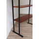 Bibliothèque vintage modulable avec étagères en bois et métal 1960