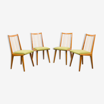 Set of four vintage chairs, cherry, renovated