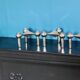 Trio of 1960's vintage candle holder by Stoff Nagel