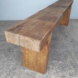 Vintage workshop bench 1960s solid wood