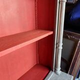 Small gray cabinet 1 body / red interior