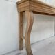 Raw oak butt console