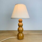 Vintage wooden abacus lamp