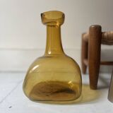 Amber glass carafe, France 1970
