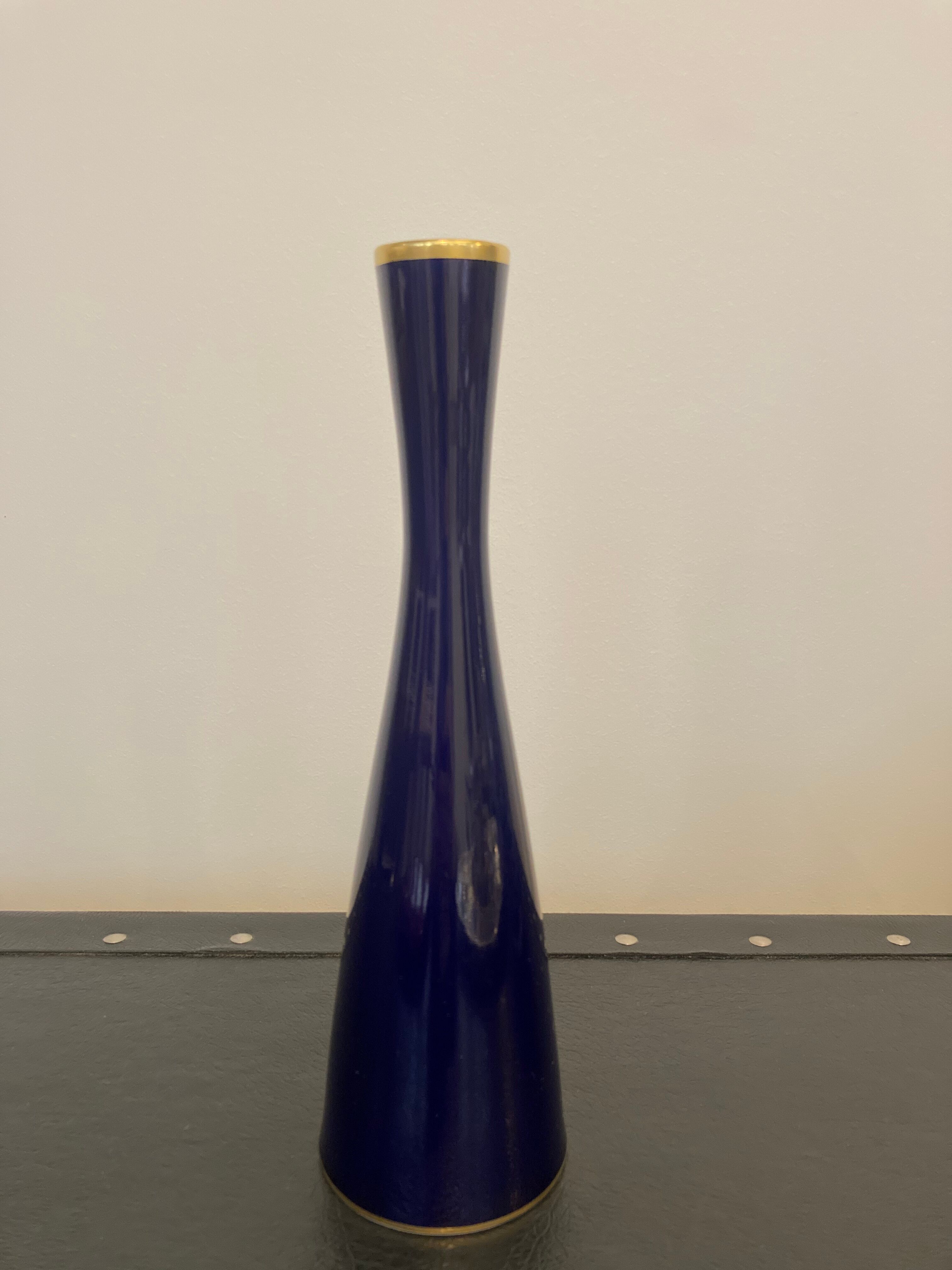 Soliflore cobalt blue porcelain
