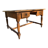 Double-sided desk Napoleon elm wood