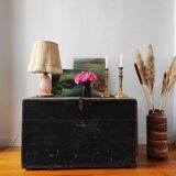 Chest old trunk fir wood