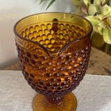 Amber glass pitcher