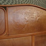 Joseph and Jacob Kohn bentwood bed & nightstand