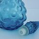 1960s turquoise blue glass bottle