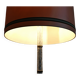 Mid-Century frosted glass floor lamp brass Richard Essig 1960s