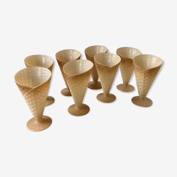 Vintage cone shaped ice cream cup