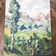 Oil painting landscape mountain 1939