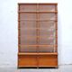 Vintage wooden bookshelf library