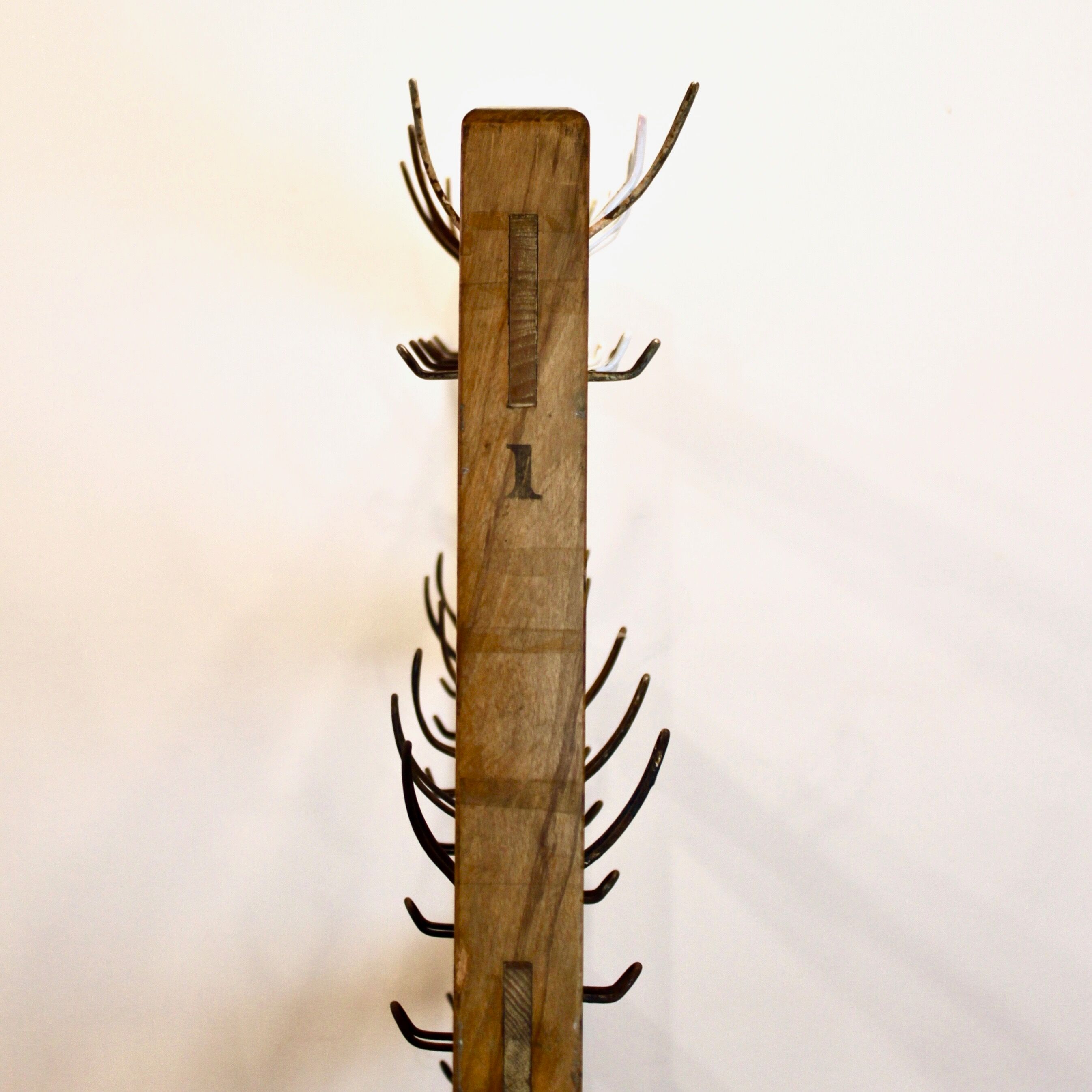 1940's school coat rack