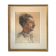 Portrait d’homme au fusain et à la sanguine de 1953 signé Lucien Pénat