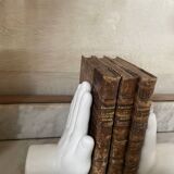 Paire de serre-livres mains en céramique vintage