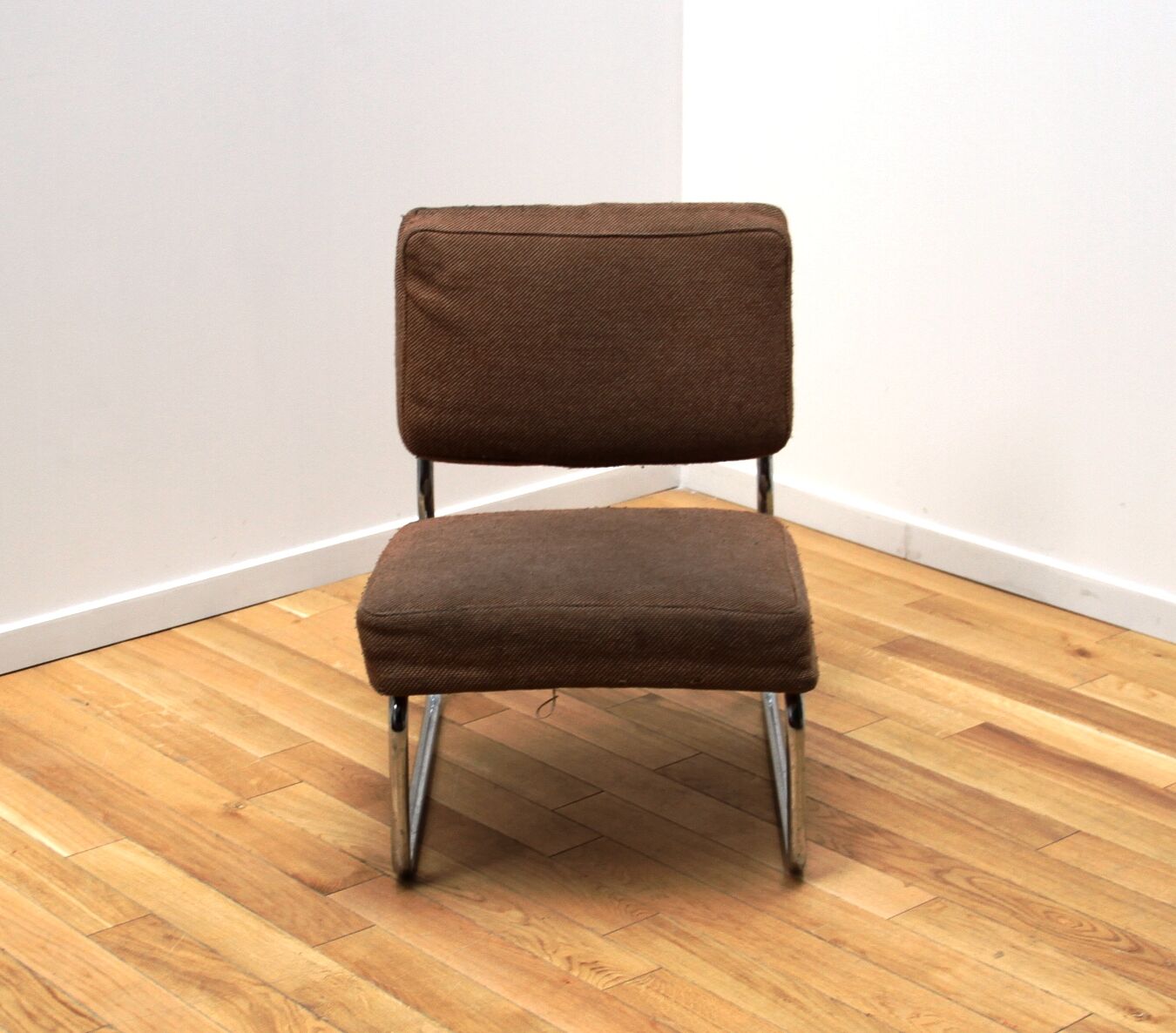 Suite of 3 vintage armchairs 50s