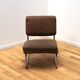Suite of 3 vintage armchairs 50s