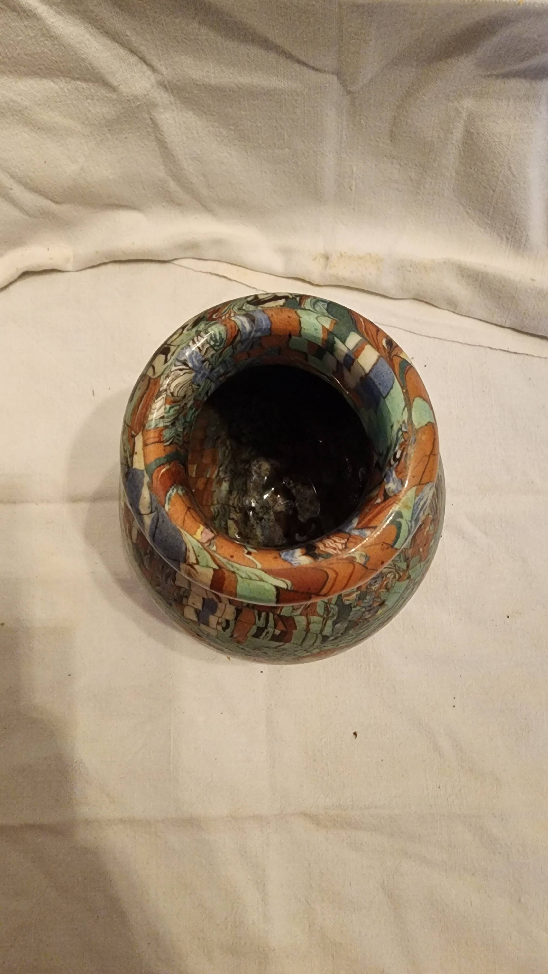 Vallauris vase signed Gerbino