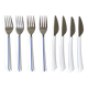Set of 4 forks and 4 knives Air France of the 70s by Nathalie George