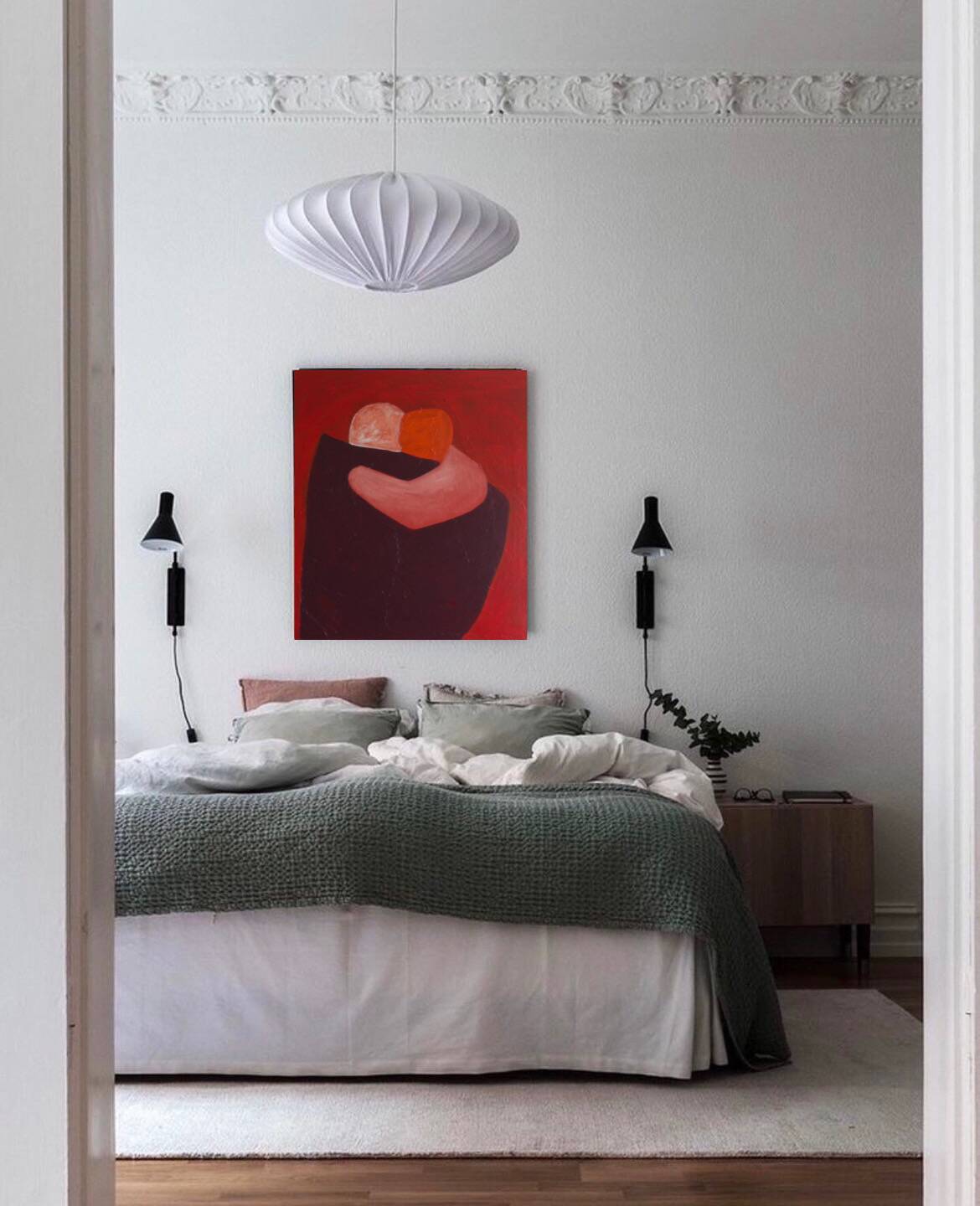 Here with you, stretched canvas signed.