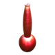 Vase années 1970 / soliflore (grand modèle) forme boule à col élancé  verre peint à effet
