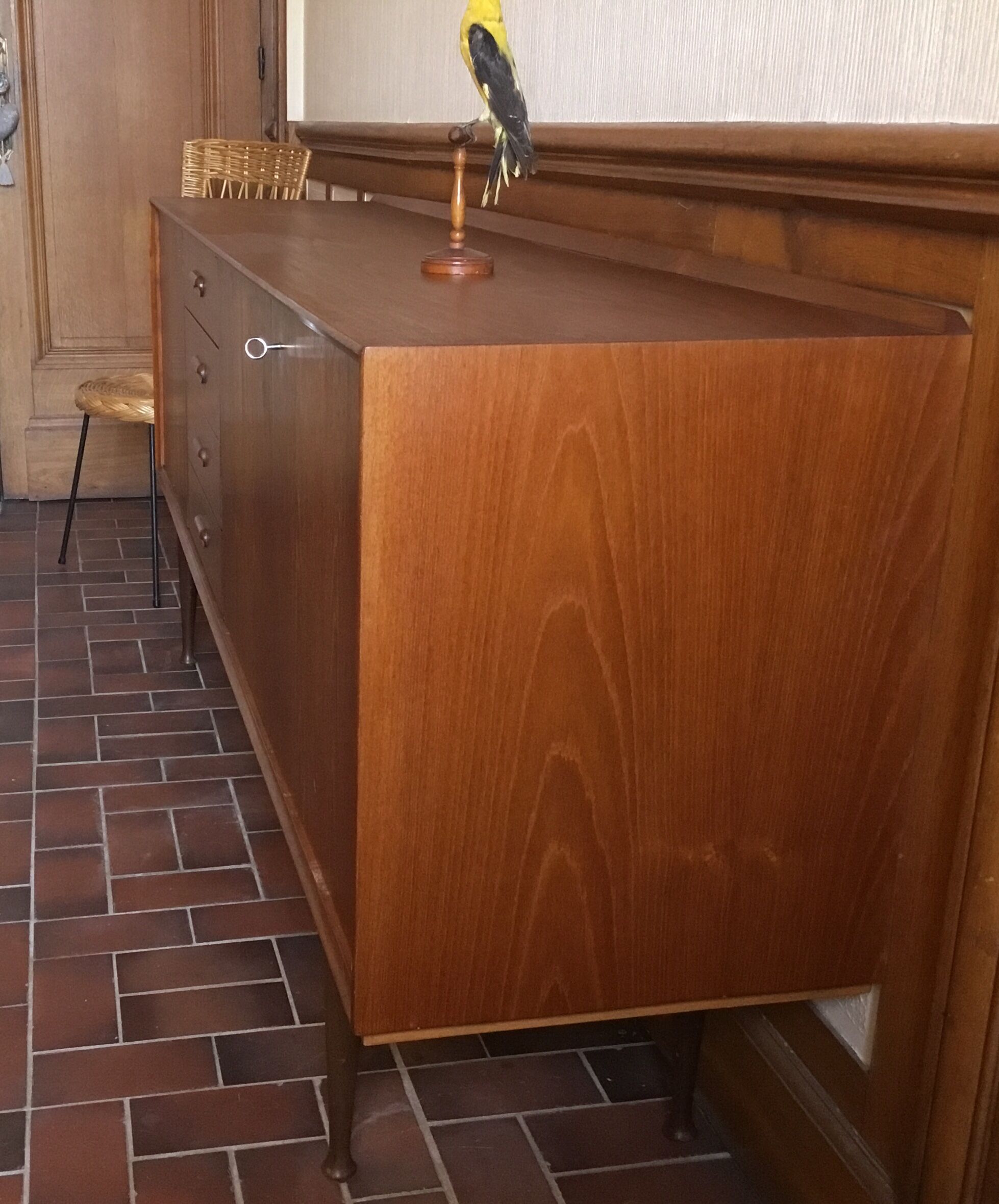 Scandinavian sideboard in teak design