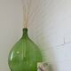 XXL demijohn / vintage clear green bottle / hand blown glass / floor vase