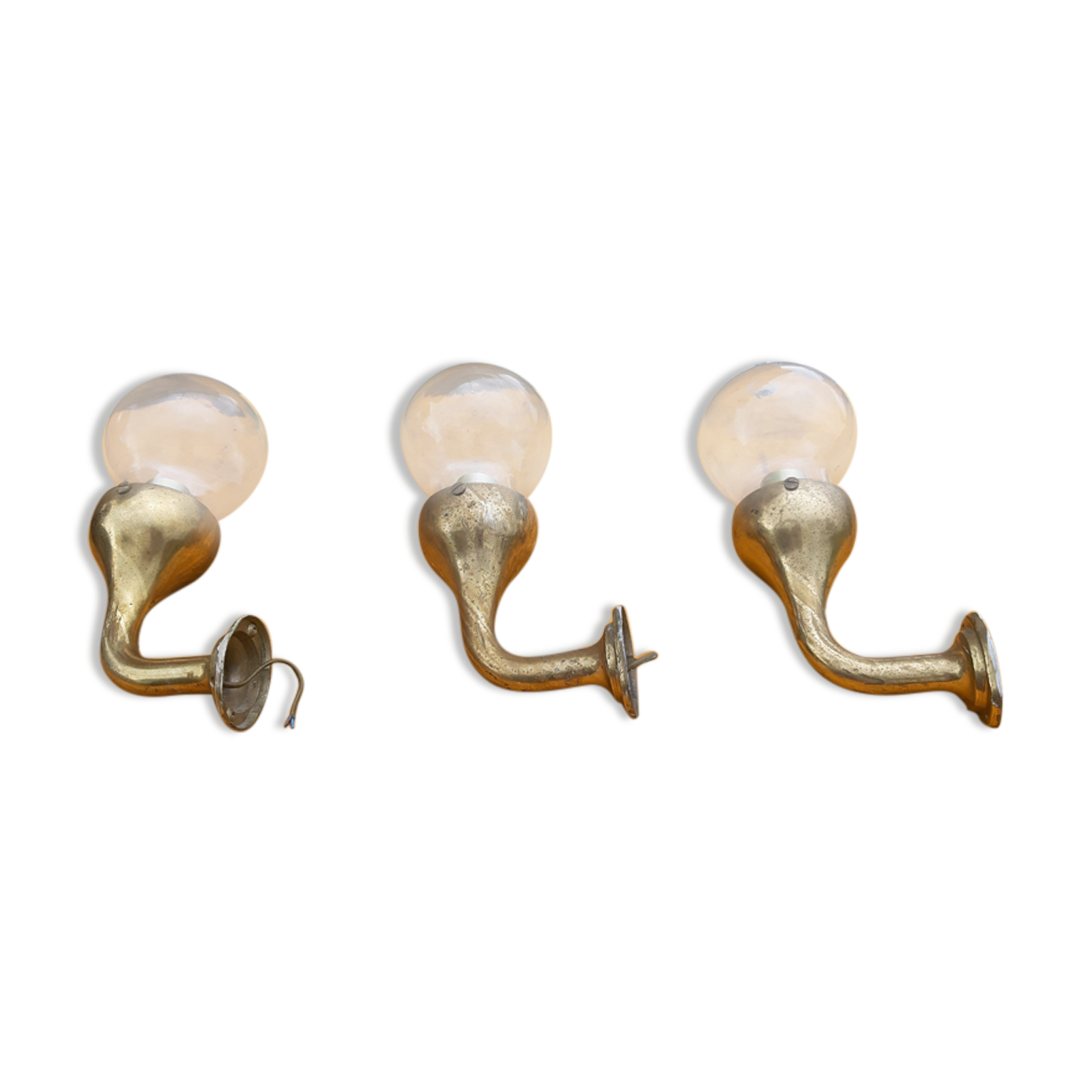 3 Industrial Bronze Sconces