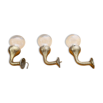 3 Appliques Bronze Industrielle